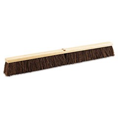 Floor Brush Head, 3.25" Brown Palmyra Fiber Bristles, 36" Brush