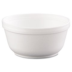 Insulated Foam Bowls, 12 oz, White, 50/Pack, 20 Packs/Carton