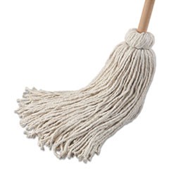 Handle/Deck Mops, 32 oz White Cotton Head, 54