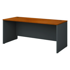 Series C Collection Desk Shell, 71.13" x 29.38" x 29.88", Natural Cherry/Graphite Gray