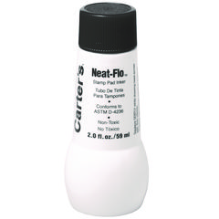 Neat-Flo Stamp Pad Inker, 2 oz Bottle, Black