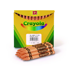 Bulk Crayons, Peach, 12/Box