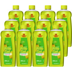 Multi-Surface Cleaner Concentrated, Lemon Fresh Scent, 14 oz Bottle, 12/Carton