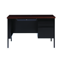 DESK,SGL PED 45X24,BK