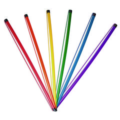 Jump Rope Baton Set, 32", Assorted Colors, 6 Batons/Set