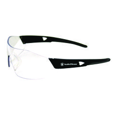 44 Magnum� Safety Glasses, Black Frame, Clear Lens, 12/Box