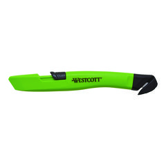 Safety Ceramic Blade Box Cutter, 0.5" Blade, 5.7" Plastic Handle, Green