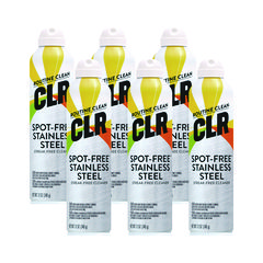 Spot-Free Stainless Steel Cleaner, Citrus, 12 oz Can, 6/Carton