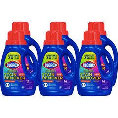 Stain Remover and Color Booster, Regular, 33 oz Bottle, 6/Carton