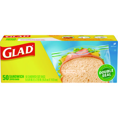 Sandwich Zipper Bags, Sandwich, 6.63" x 9.88" x 8", Clear, 600/Carton