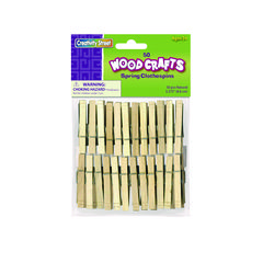 Wood Spring Clothespins, 3.38