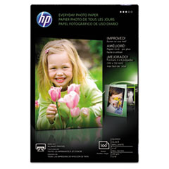 HP Everyday Photo Paper 53#, Glossy (4" x 6") (100 Sheets/Pkg)