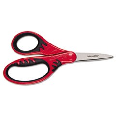 Kids/Student Softgrip Scissors, Pointed Tip, 5 Long, 1.75 Cut Length, Randomly Assorted Straight Handles