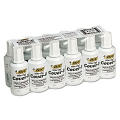 Cover-It Correction Fluid, 20 ml Bottle, White, Dozen