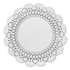 Cambridge Lace Doilies, Round, 8", White, 1,000/Carton