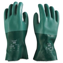 Scorpio Neoprene Gloves, Green, Size 10, 12 Pairs