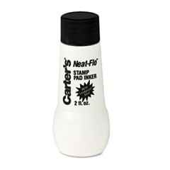 Neat-Flo Dab-On Stamp Inker, 2 oz (59.15 ml) Bottle, Black