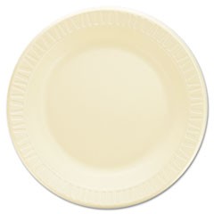 Laminated Foam Dinnerware, Plates, 10.25" dia, Honey, 125/Pack, 4 Packs/Carton