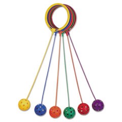 Swing Ball Set,set Of Six Colors: One Of Each In Red, Orange, Yellow, Green, Blue And Purple