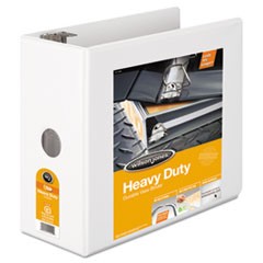 Heavy-Duty D-Ring View Binder with Extra-Durable Hinge, 3 Rings, 5