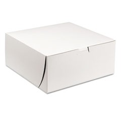 BOX,BAKERY,9X9X4,WH