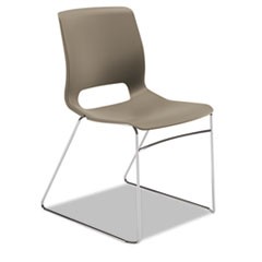 Motivate High-Density Stacking Chair, Supports 300 lb, 17.75" Seat Height, Shadow Seat, Shadow Back, Chrome Base, 4/Carton