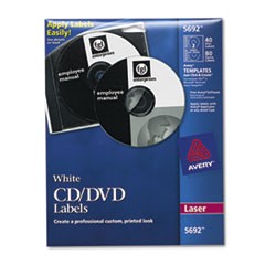 LABEL,LSR CD/DVD,40/PK,WH