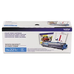 TN221C Toner, 1,400 Page-Yield, Cyan