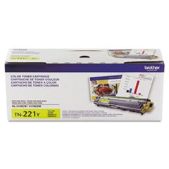 TN221Y Toner, 1,400 Page-Yield, Yellow