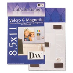 Velcro Magnetic Cubicle Photo Document Frame, Acrylic, 8 1/2 x 11, Clear