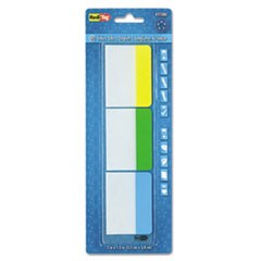 Write-On Index Tabs, 1/5-Cut, Assorted Colors, 2" Wide, 30/Pack