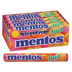 Chewy Mints, 1.32 oz, Mixed Fruit, 15 Rolls/Box