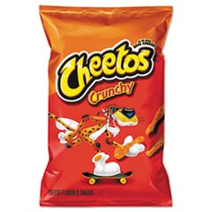 Crunchy Cheese Flavored Snacks, 2 oz Bag, 64/Carton