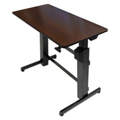 WorkFit D Sit-Stand Workstation, 47 5/8 x 23 1/2 x 50 5/8, Walnut/Black