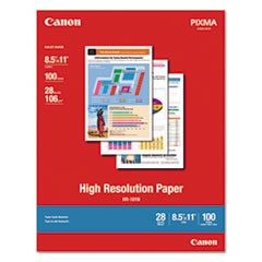 High Resolution Paper, 8.5 x 11, Matte White, 100/Pack