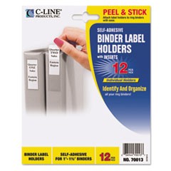 C-Line Self-Adhesive Binder Label Holders