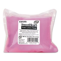 Pearlescent Pink Lotion Soap, Fruity Floral Scent, 800 mL Refill, 12/Carton