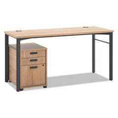 Manage Series Table Desk with Pedestal, 60