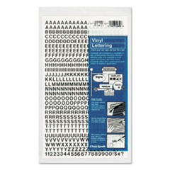 Press-On Vinyl Letters and Numbers, Self Adhesive, Black, 1/4