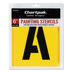 Painting Stencil Set, A-Z Set/0-9, Manila, 35/Set