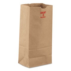 #8 Paper Grocery, 60lb Kraft, Extra-Heavy-Duty 6 1/8x4 1/6 x12 7/16, 1000 bags