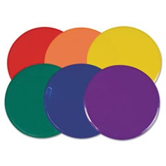 Poly Spot Marker Set,set Of Six: One Of Each In Red, Orange, Yellow, Green, Blue And Purple