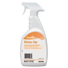 Shine-Up Furniture Cleaner, Lemon Scent, 32 oz, Trigger Spray Bottle, 12/Carton