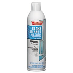 Champion Sprayon Glass Cleaner with Ammonia, 19oz, Aerosol, 12/Carton