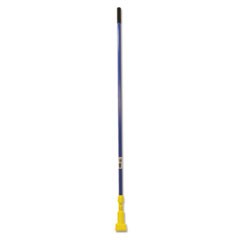 Gripper Fiberglass Mop Handle, 1" dia x 60", Blue/Yellow