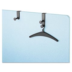 Two-Post Over-The-Panel Hook with Two Garment Hangers, 1 1/2