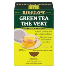 Green Tea Pods, 1.90 oz, 18/Box