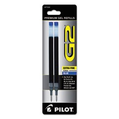Refill for Pilot Gel Pens, Extra-Fine Point, Blue Ink, 2/Pack
