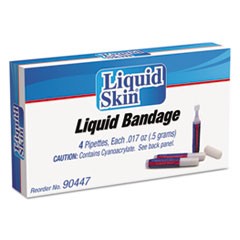 Liquid Bandage, 0.017 oz Pipette, 4/Box