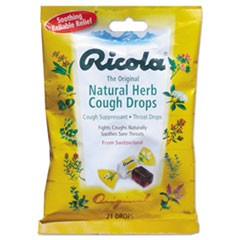 Cough Drops, Natural Herb, 21 Drops/Bag